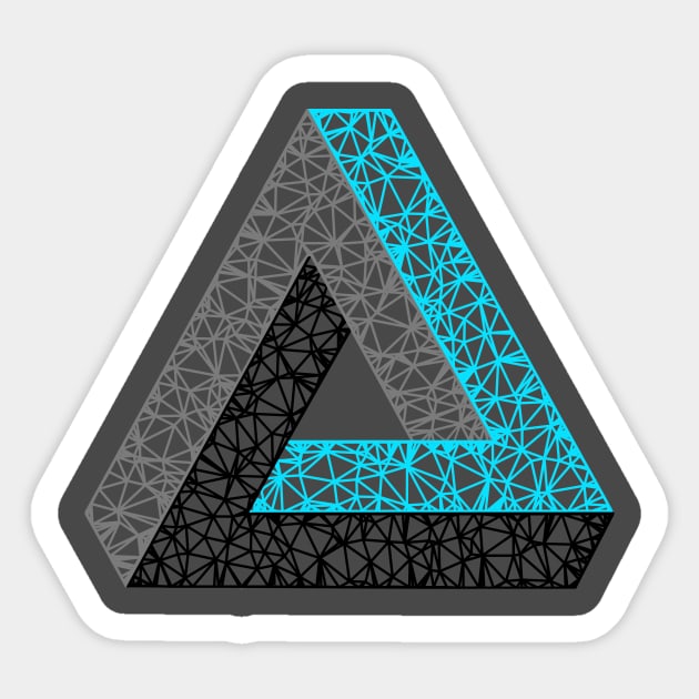 Penrose Triangle Sticker by TRIME